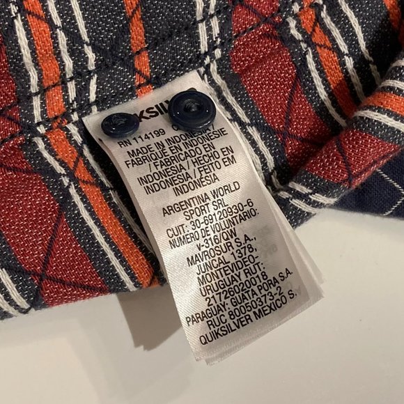 Quiksilver Quilted Jacket Shirt Size M Regular Fit Blue - Picture 4 of 7